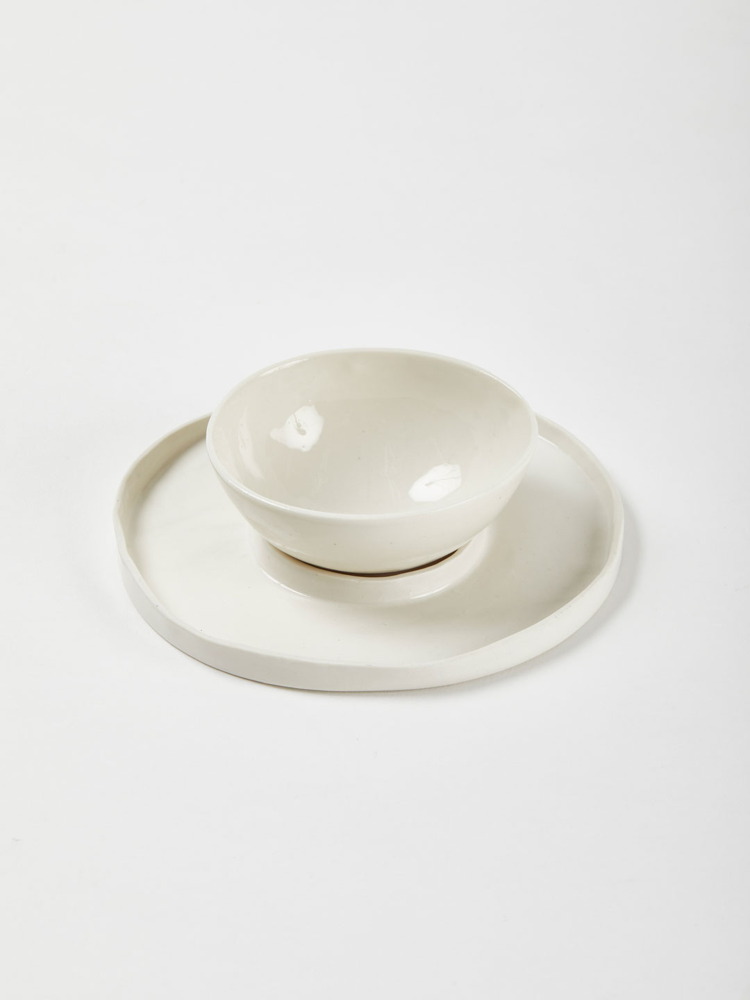 Full Circle Plates Set - Off White